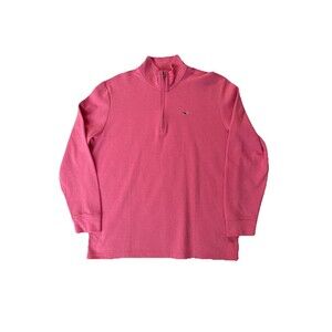 Vineyard Vines 1/4 Zip Men's X-Large Saltwater Knit Pullover Sailors Red